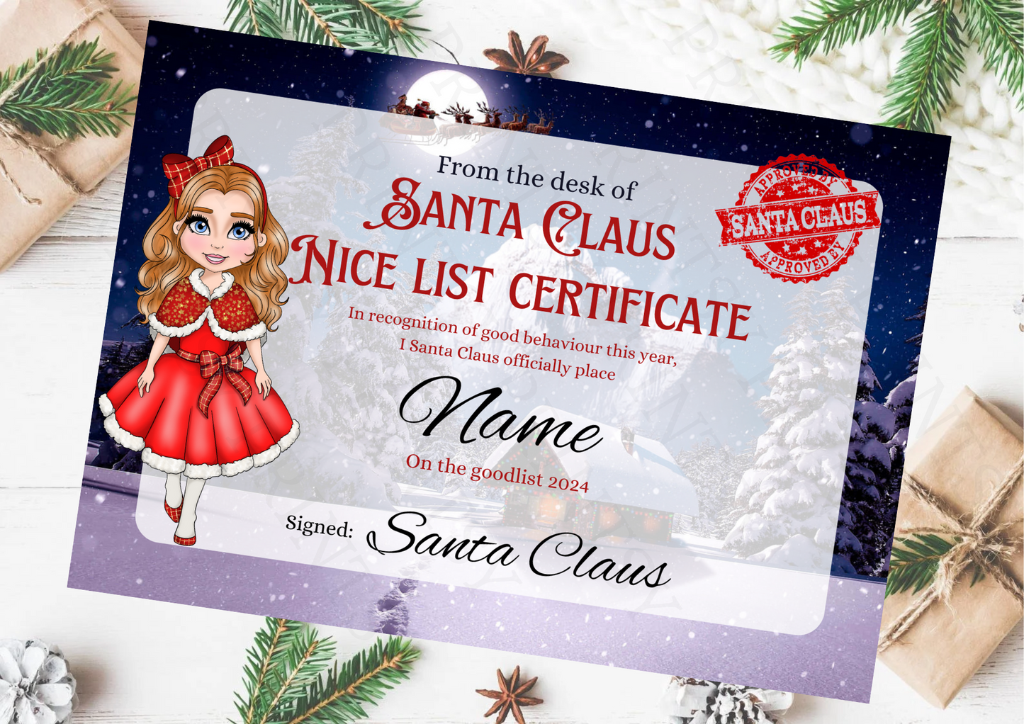 Nice List Certificate