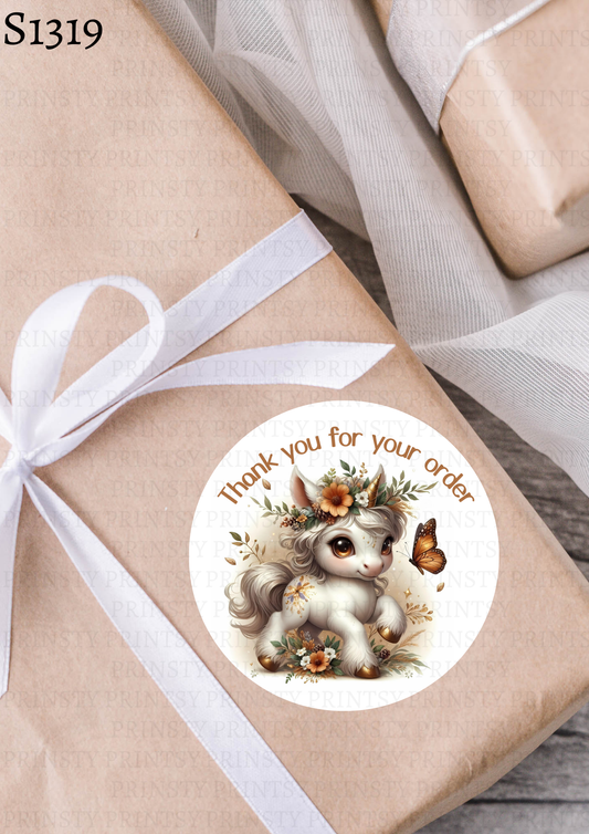 Autumn Unicorn Sticker Sheet