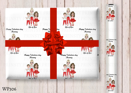 Dolly Valentines Wrapping paper