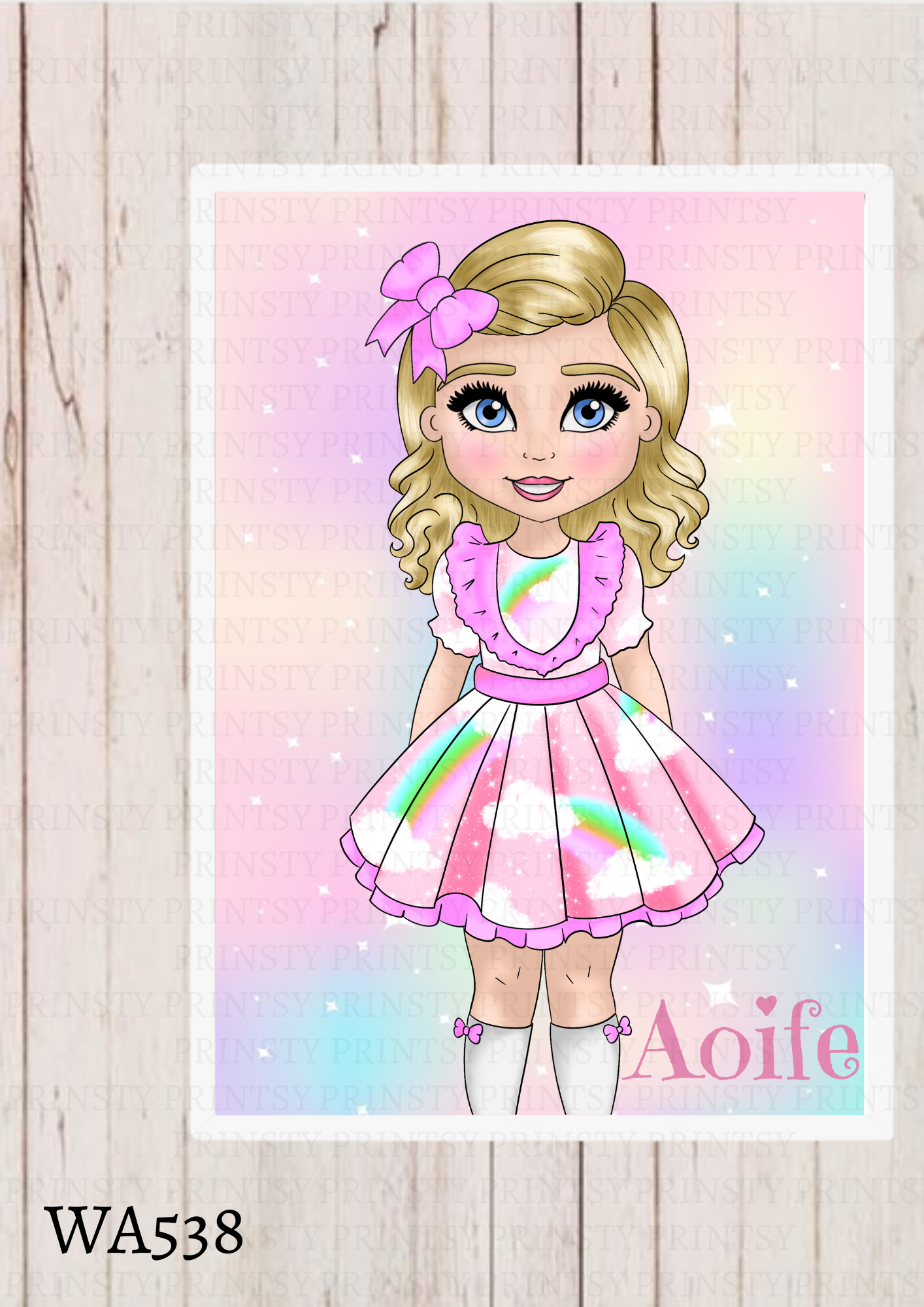 Rainbow Dolly Wall Art