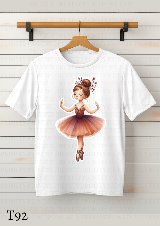 Autumn Ballerina Kids T-Shirt