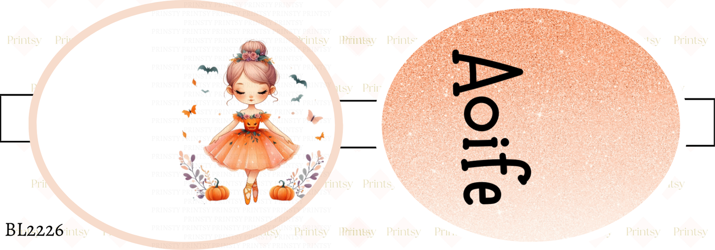 Cute Halloween Ballerina Bow Loop