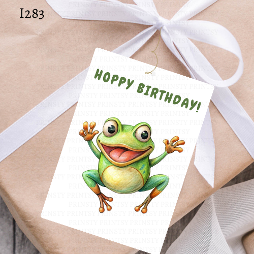Frog Gift Label