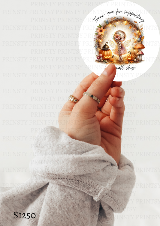 Cute Autumn Fairy Sticker Sheet