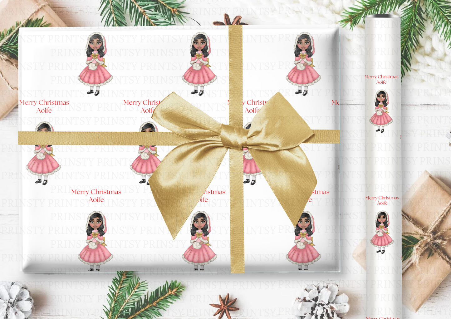 Christmas Dolly Wrapping paper