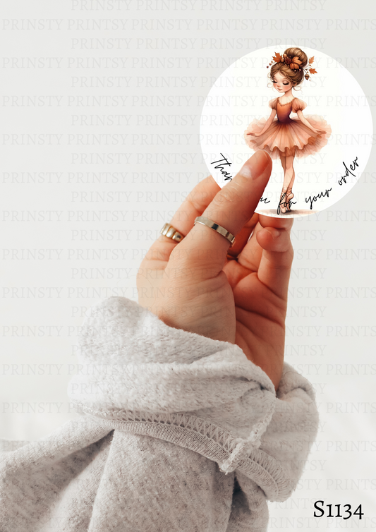 Autumn Ballerina Sticker Sheets