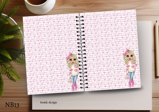 Dolly Valentines Note Book