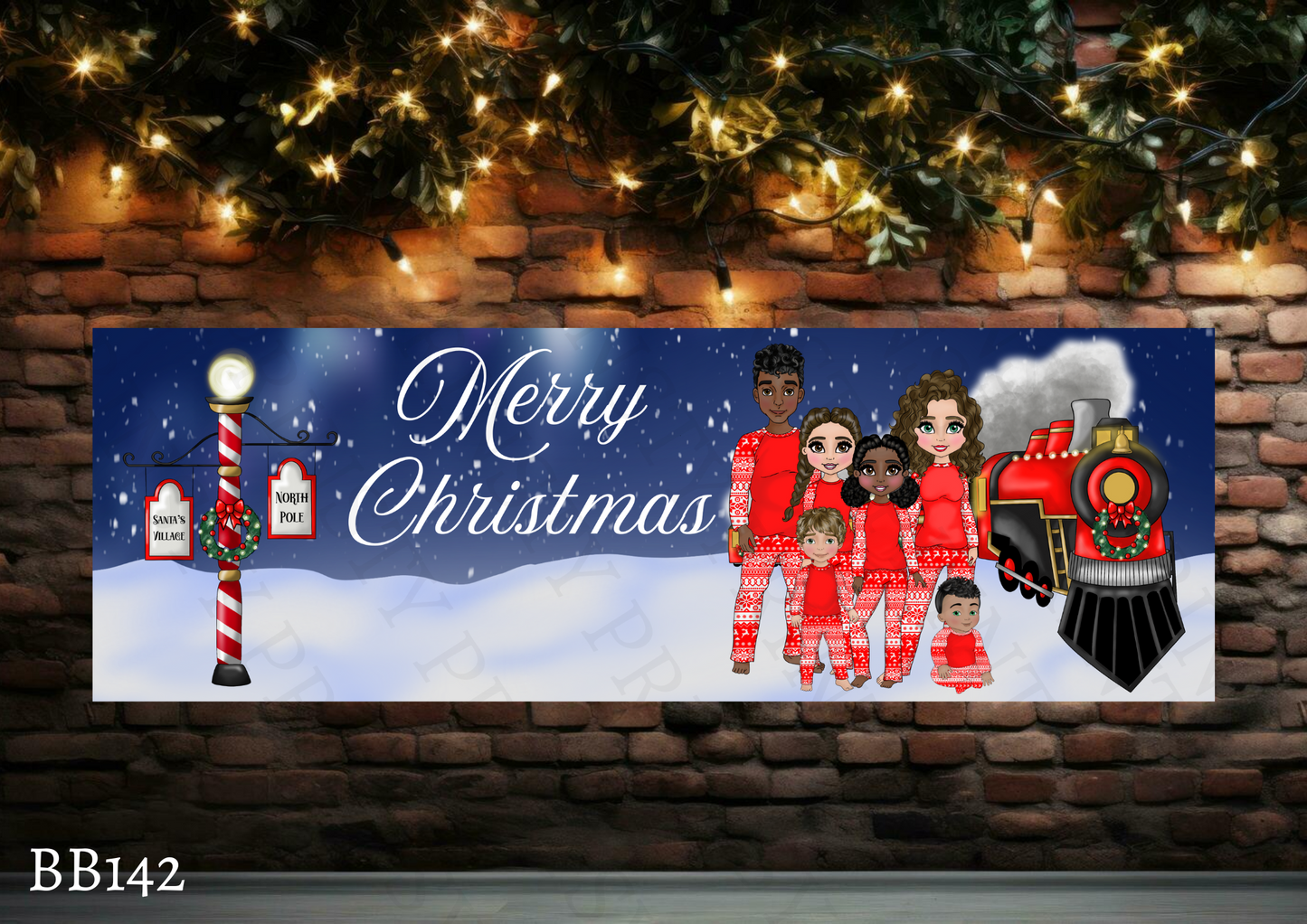 Family Christmas Banner