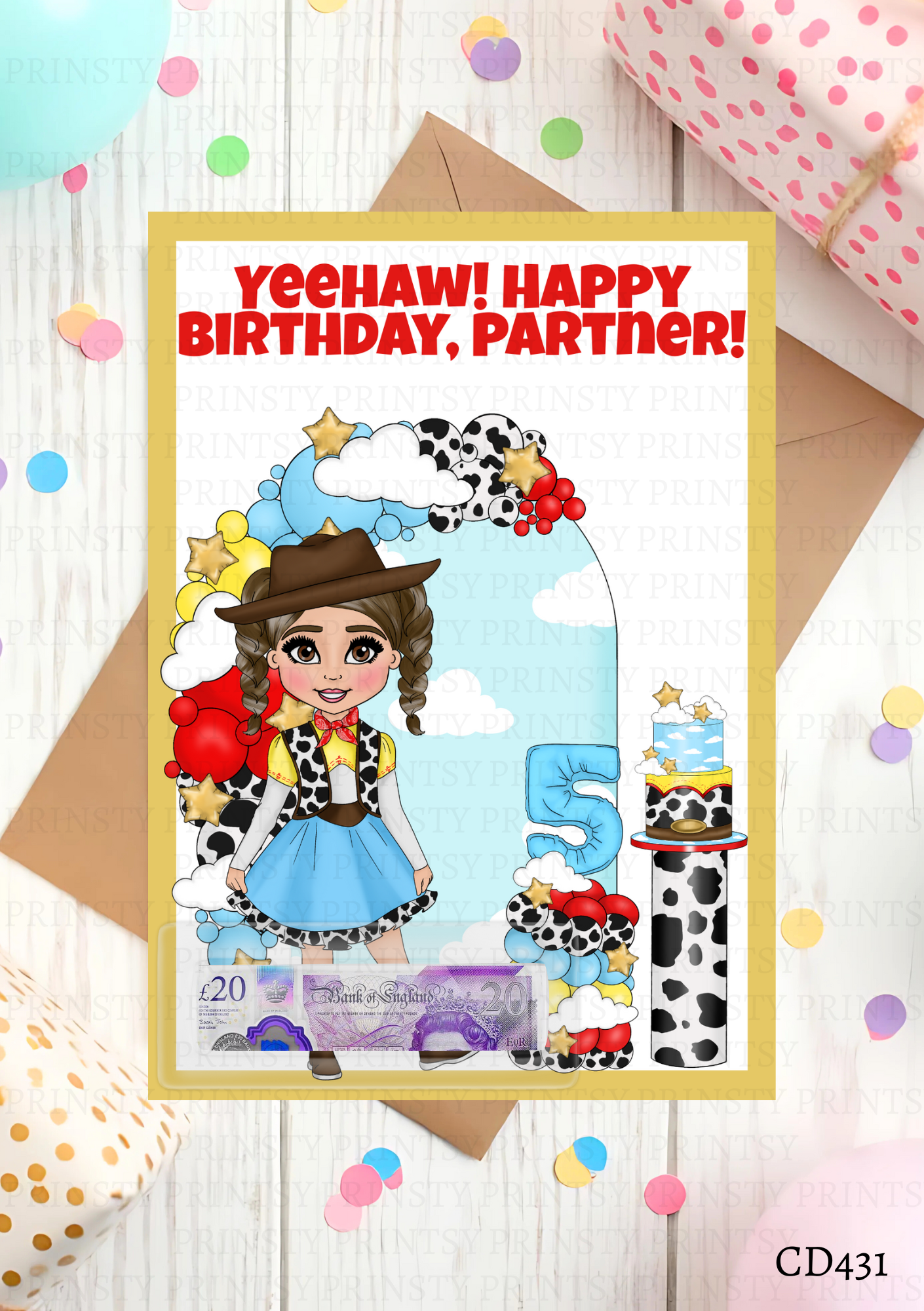 Toy Land Dolly Money Card