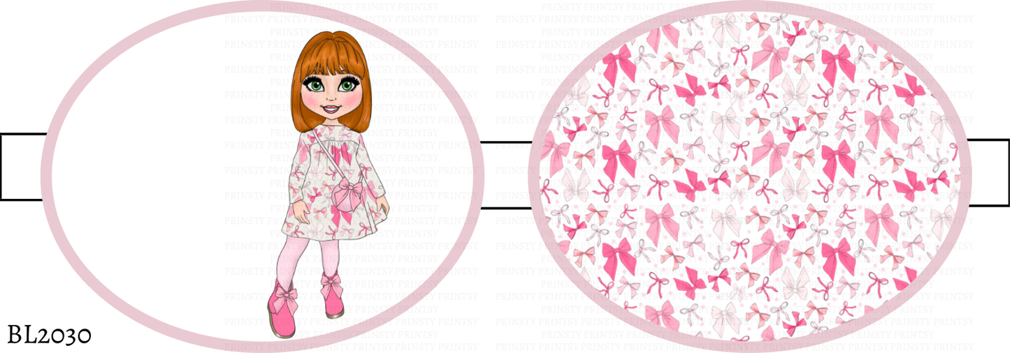Bow Print Dolly Bow Loop
