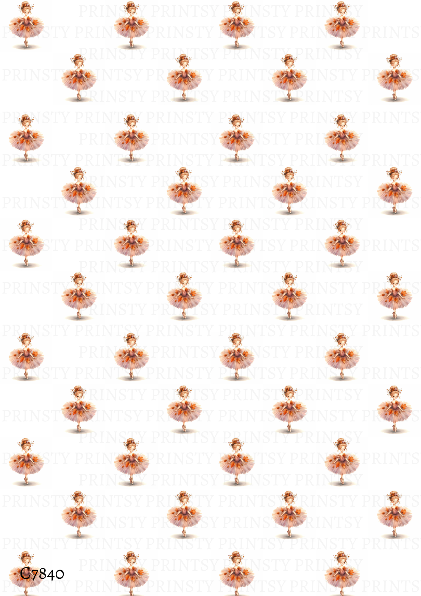 Autumn Ballerina Canvas