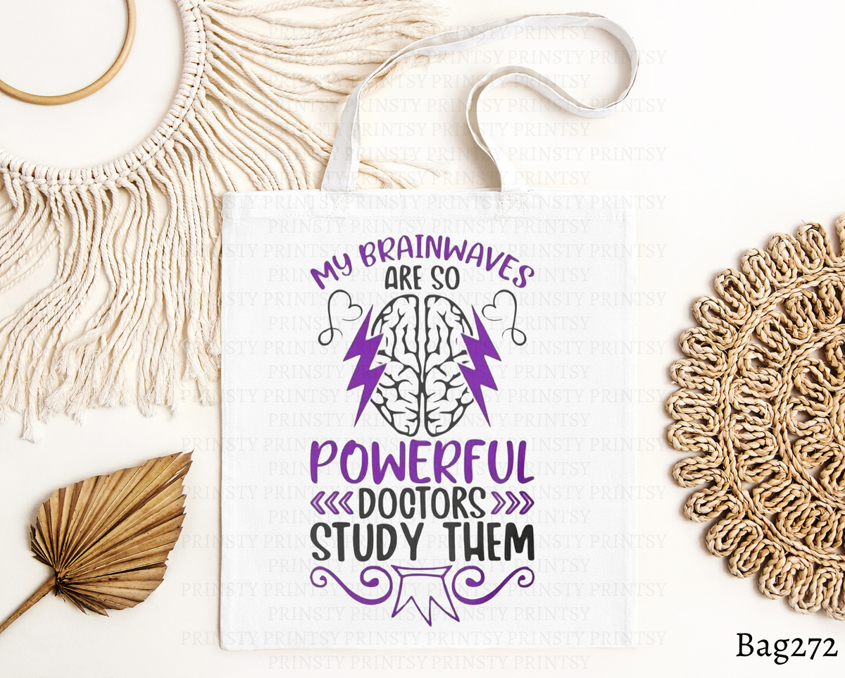 Powerful Brainwaves Tote Bag