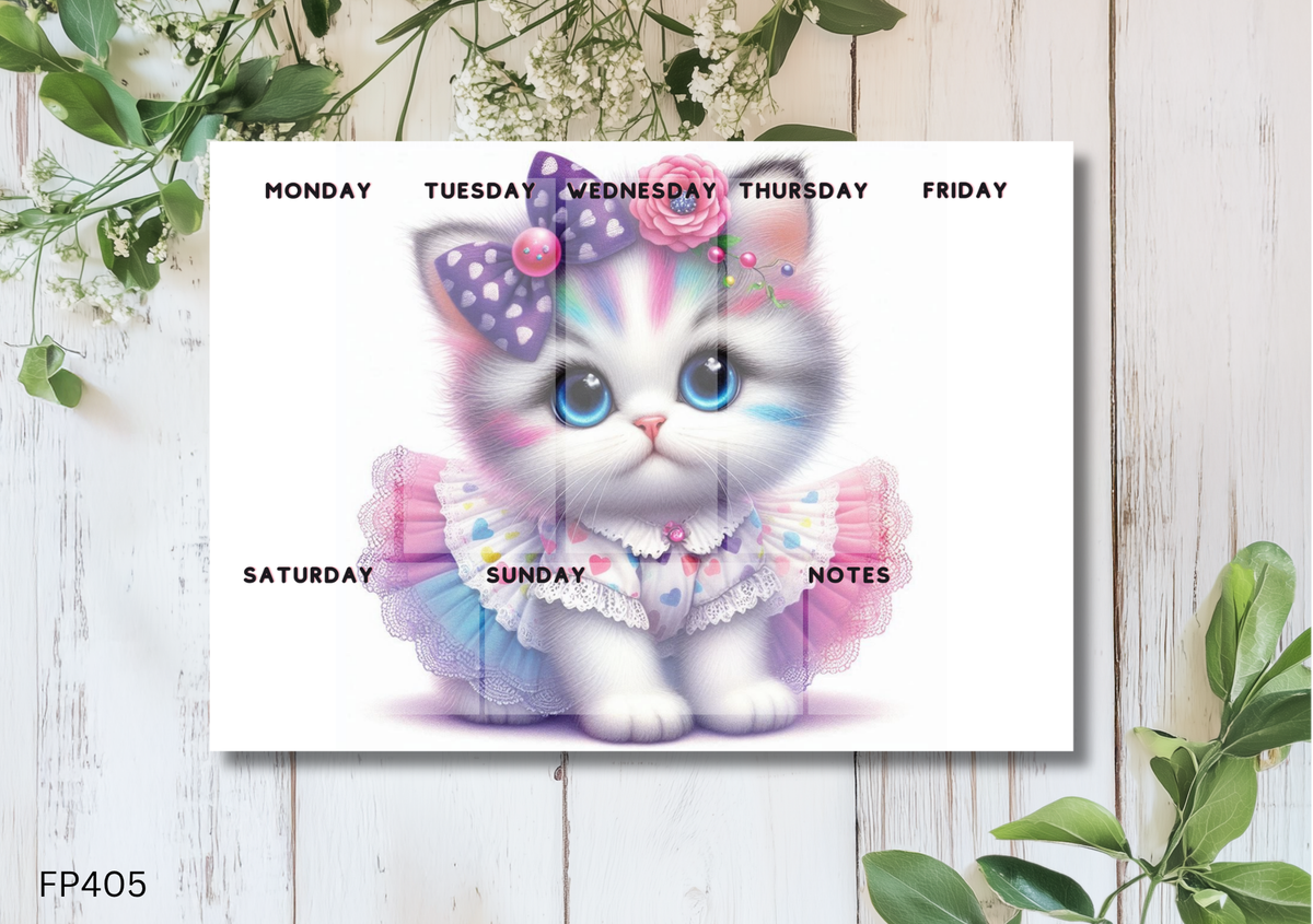 Cat Weekly Planner