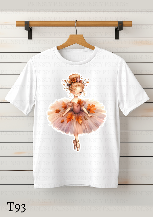 Autumn Ballerina Kids T-Shirt
