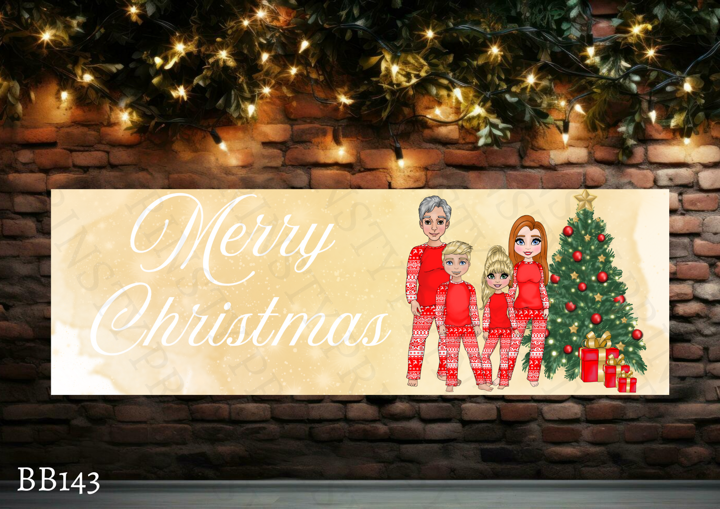 Family Christmas Banner
