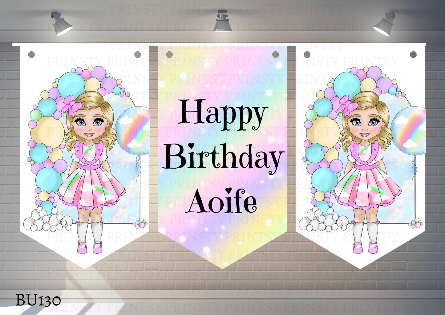 Rainbow Dolly Bunting