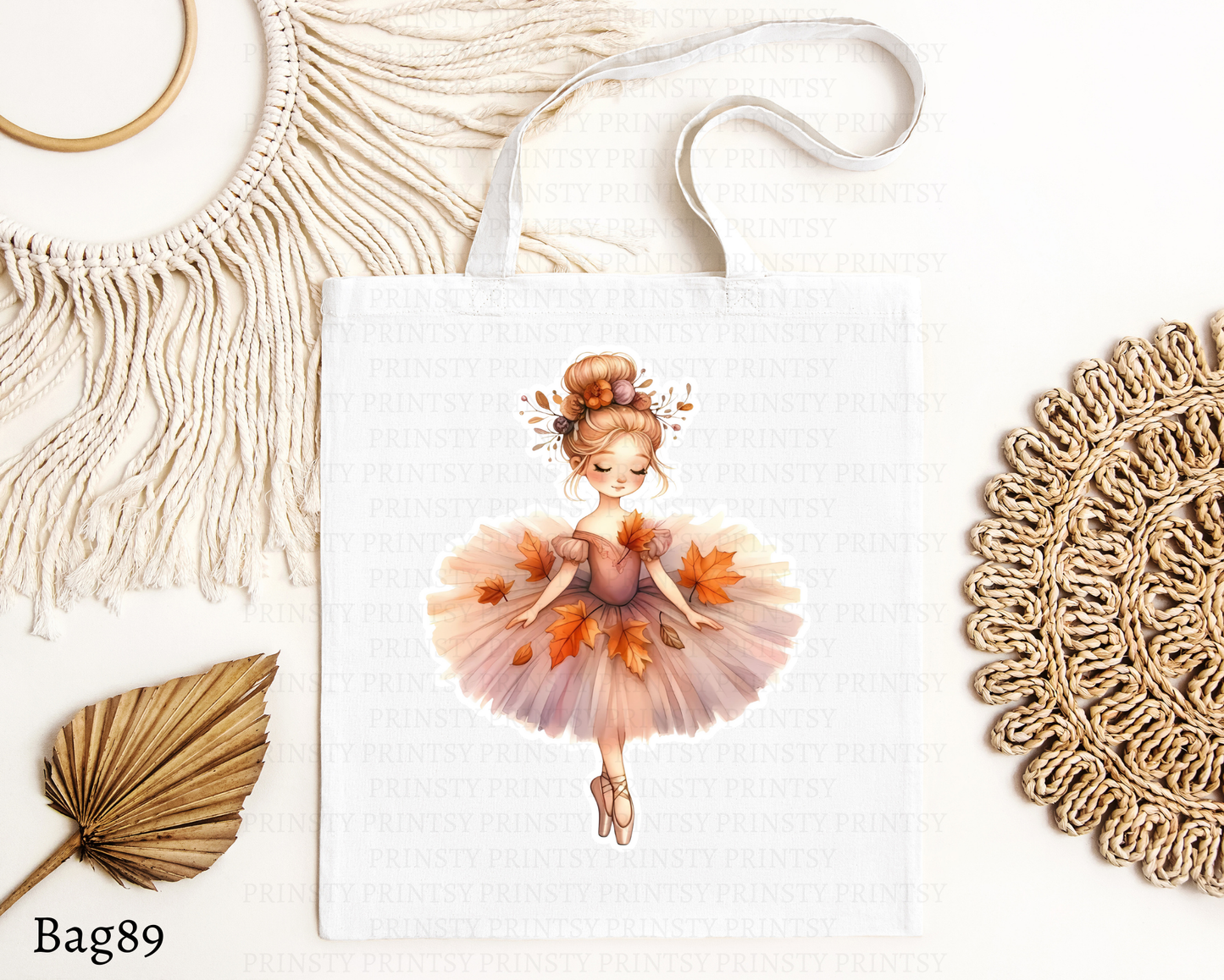 Autumn Ballerina Tote Bag