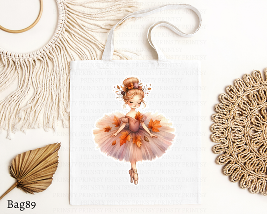 Autumn Ballerina Tote Bag