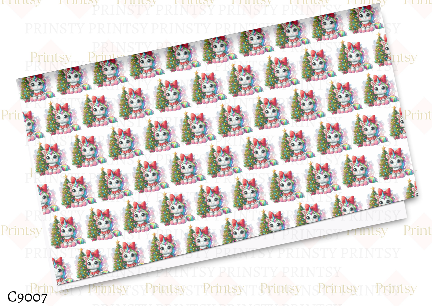 Christmas Unicorn Canvas