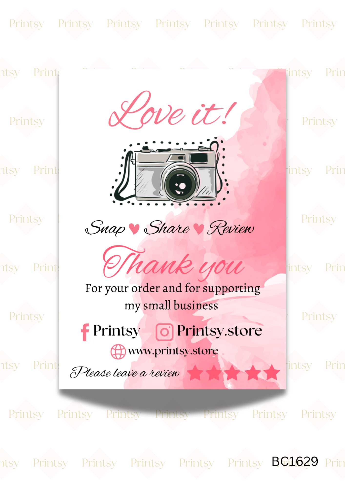 Snap, Tag and Share Cards