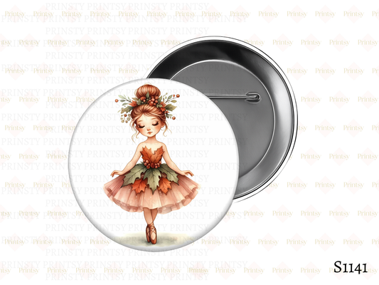 Autumn Ballerina BowBitz/Badges
