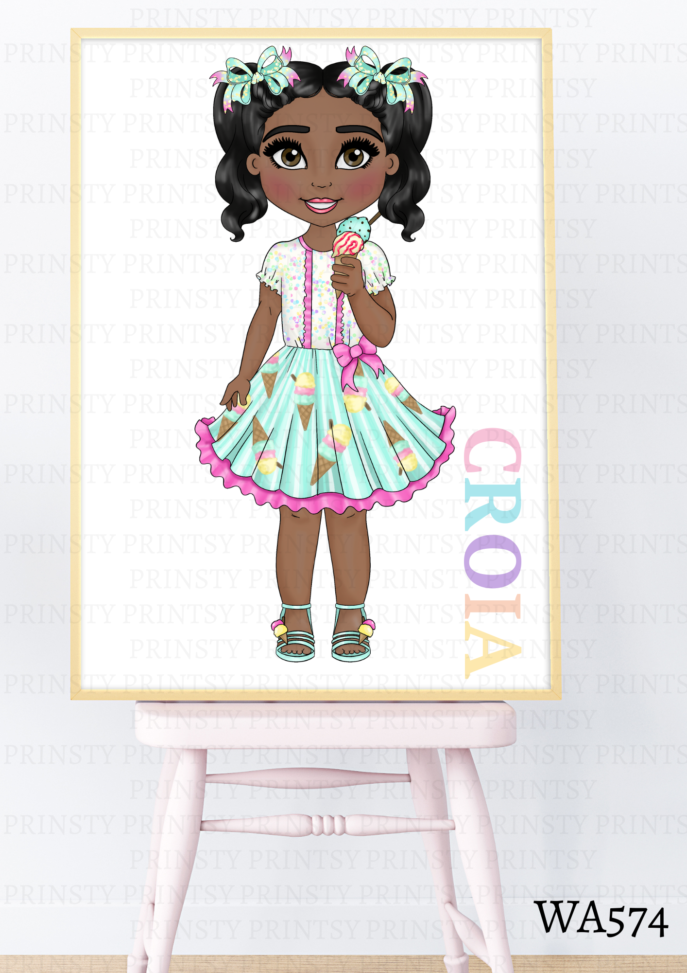 Ice Cream Dolly Wall Art