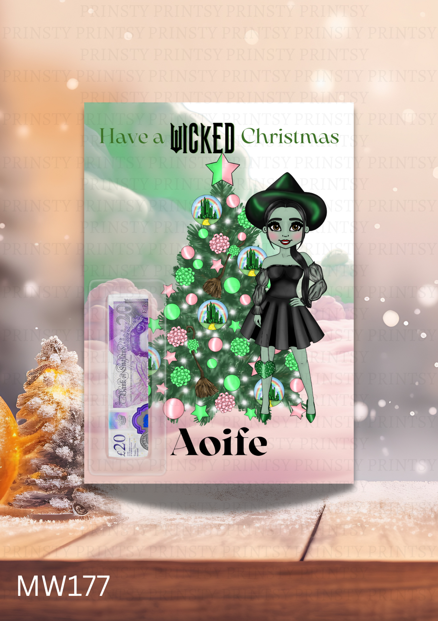 Wicked Christmas Money Card