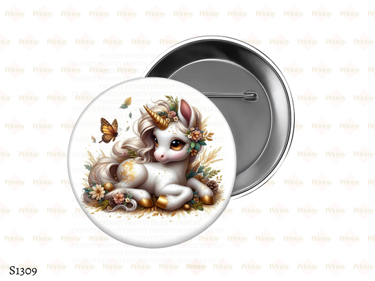 Autumn Unicorn BowBitz/Badges
