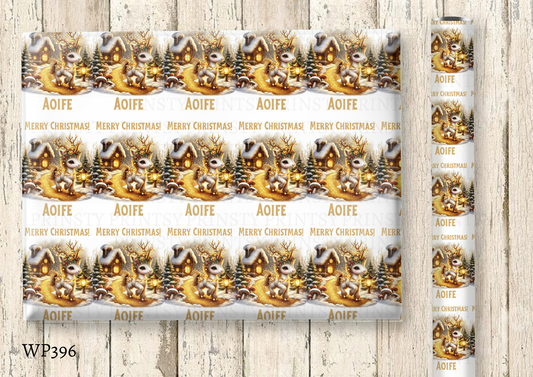 Christmas Unicorn Wrapping Paper