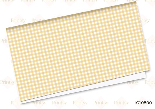 Yellow Gingham Canvas