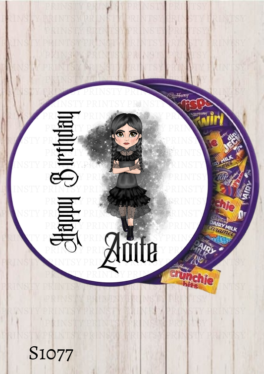 Spooky & Kooky Dolly Chocolate Tub Sticker