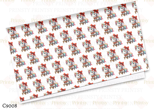 Christmas Unicorn Canvas