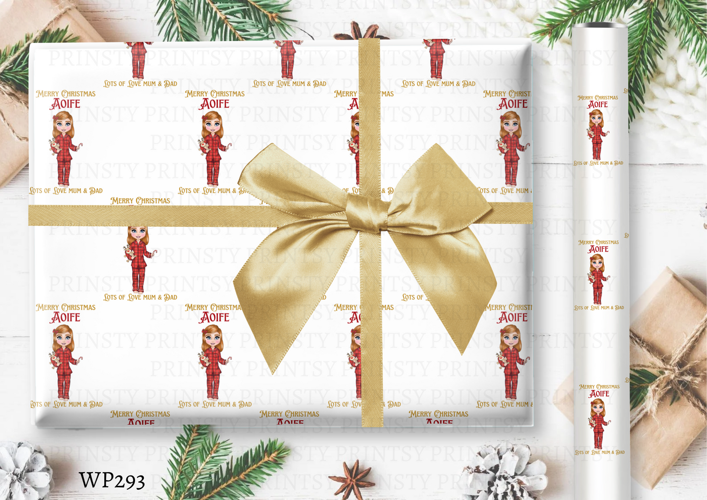 Christmas Dolly Wrapping paper