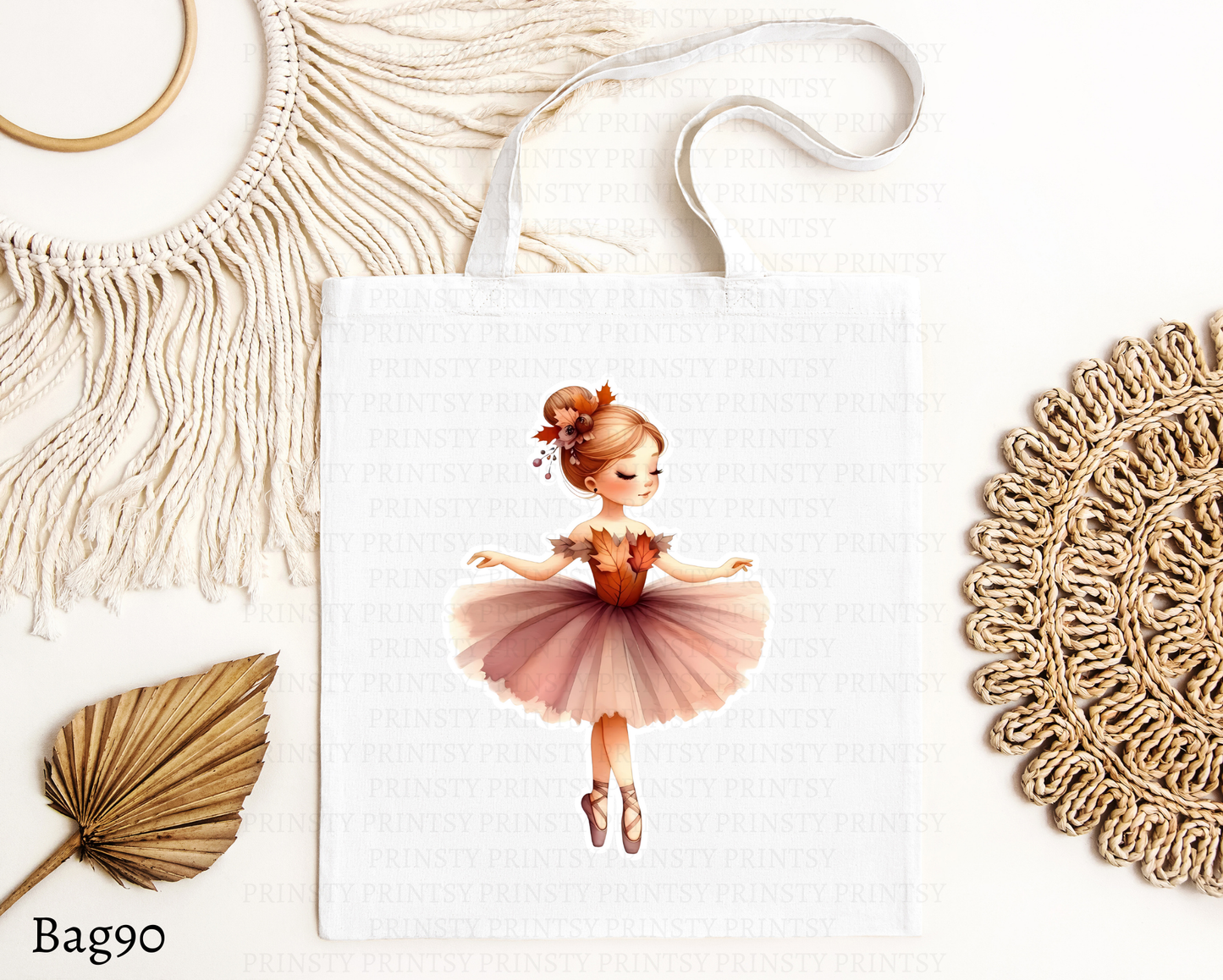 Autumn Ballerina Tote Bag