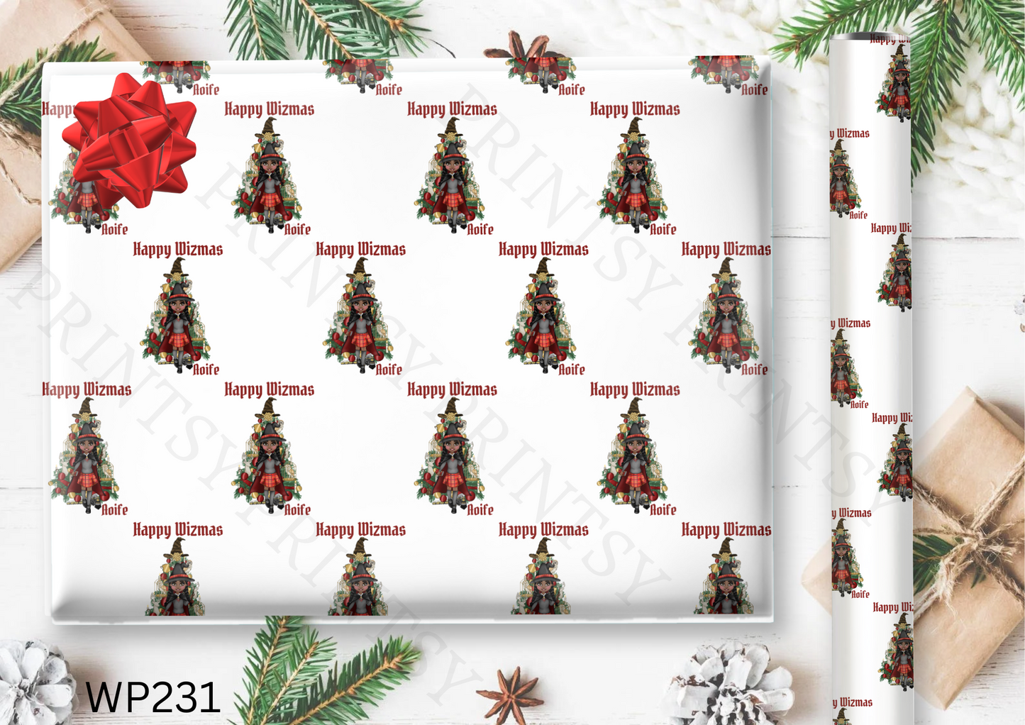 Dolly & Dude Christmas Wrapping Paper