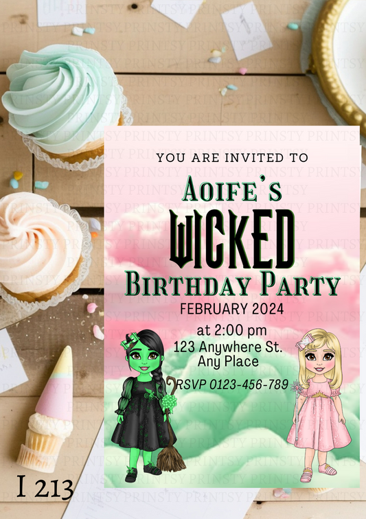 Wicked Birthday Invite