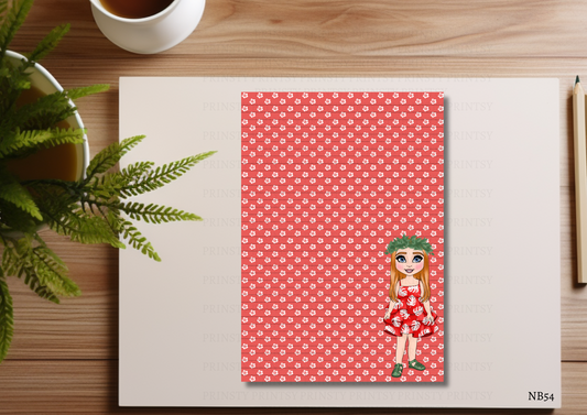 Red Hawaiian Dolly Note Book