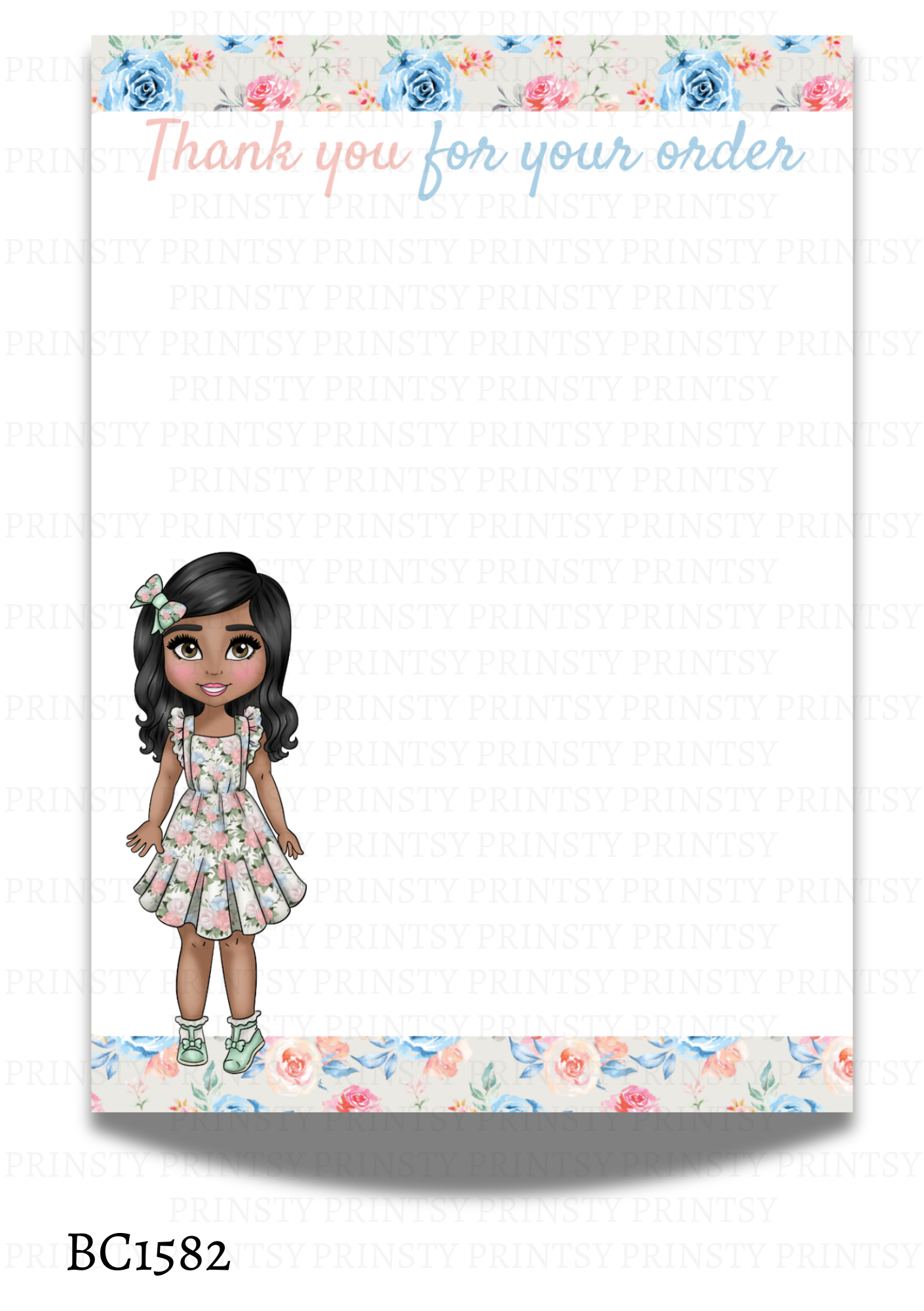 Vintage Dolly Bow Card