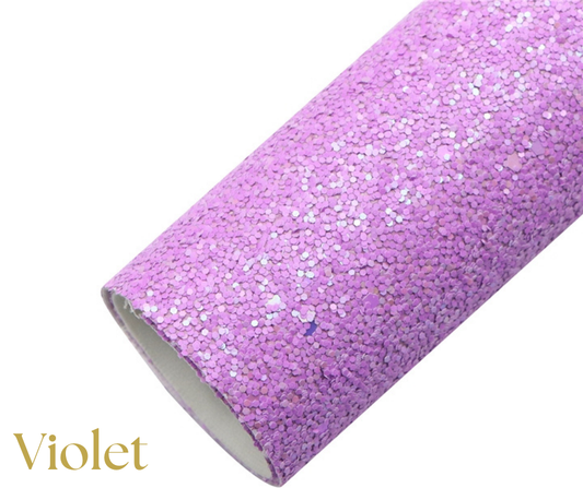 Violet Chunky Glitter Sheet