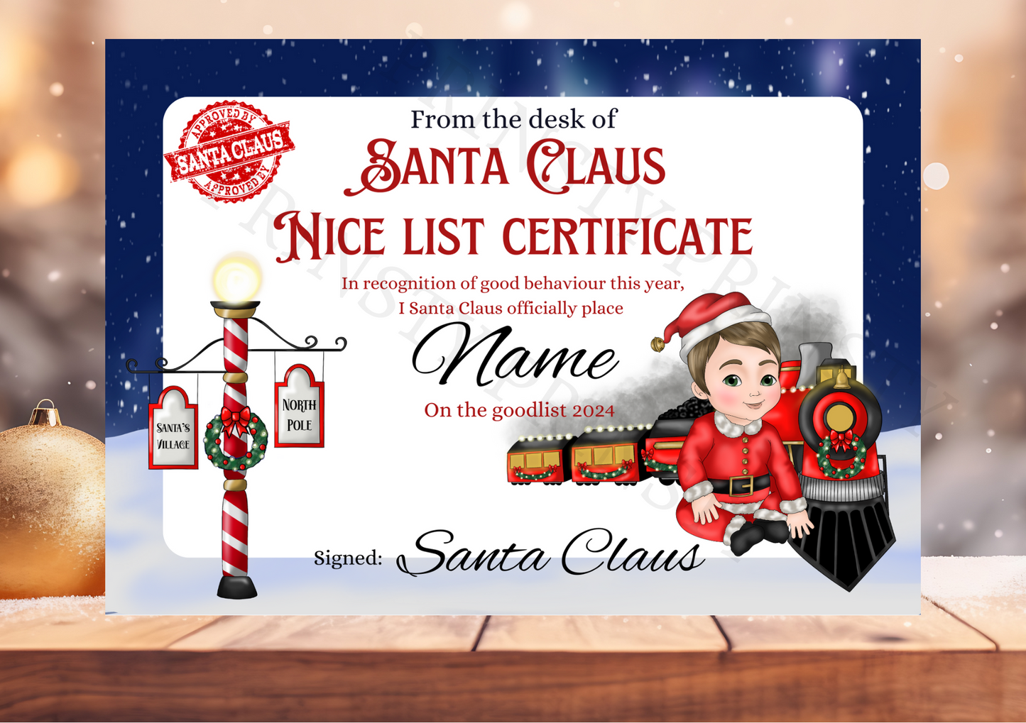 Dolly & Dude Nice List Certificate