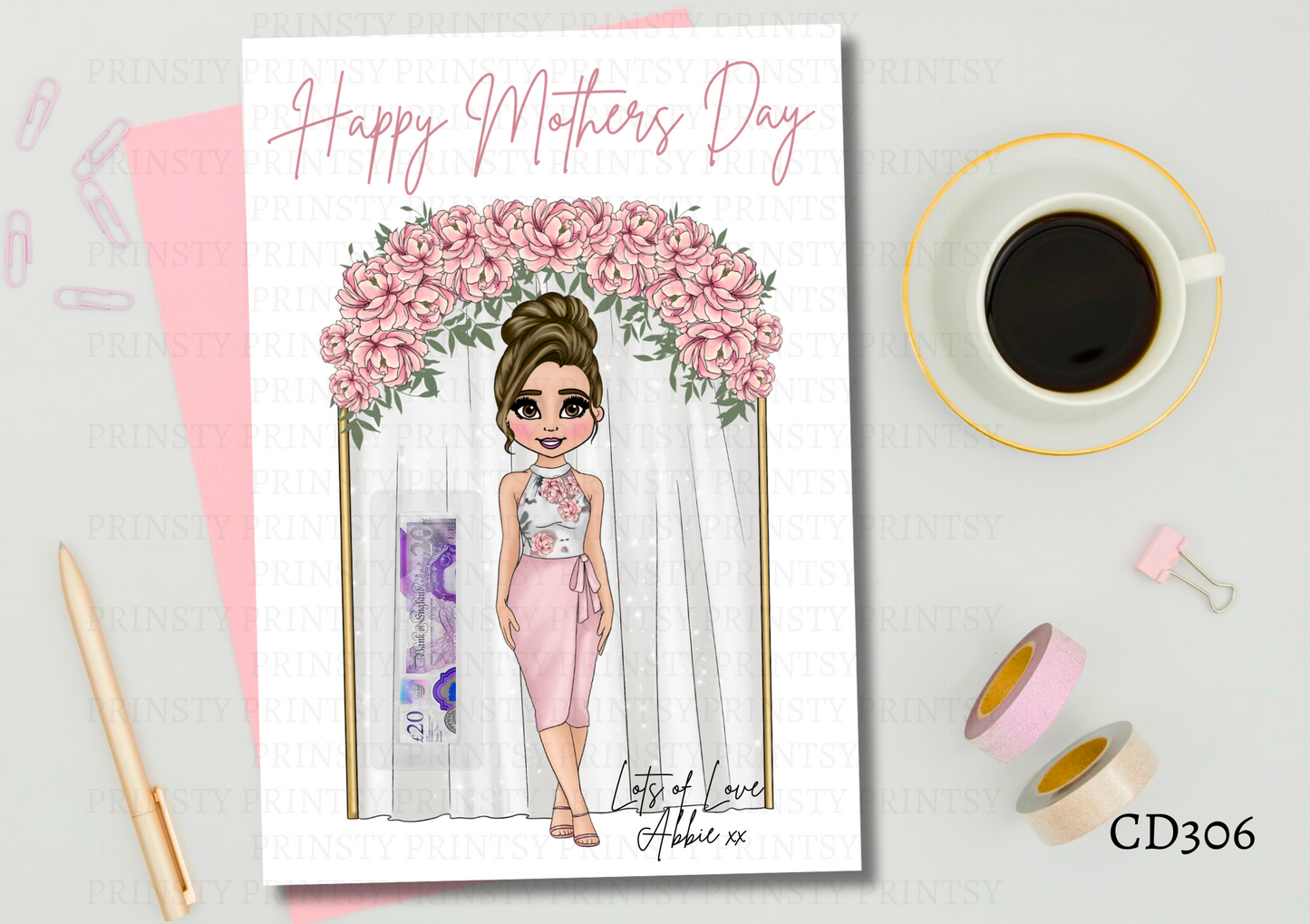 Dolly Mother's Day Money Card