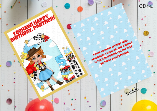 Toy Land Dolly Celebration Card