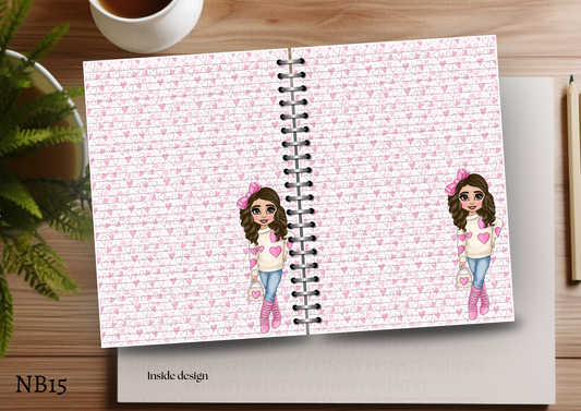 Dolly Valentines Note Book