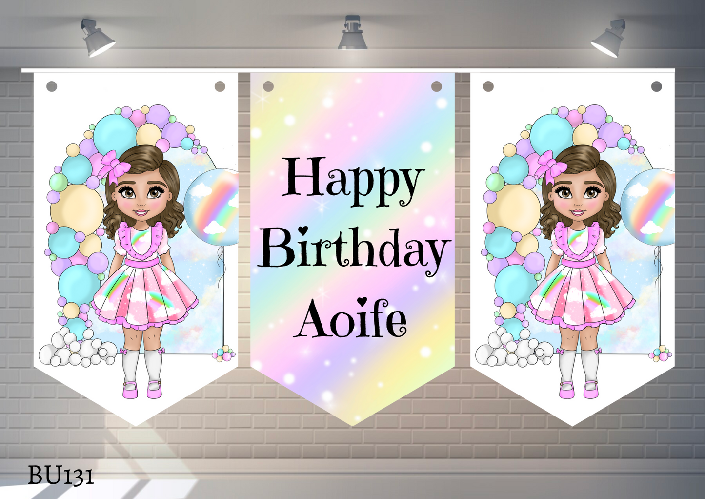 Rainbow Dolly Bunting