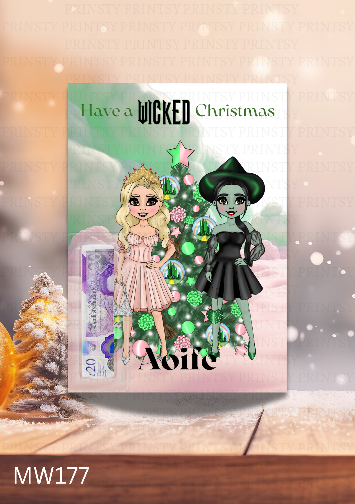 Wicked Christmas Money Card