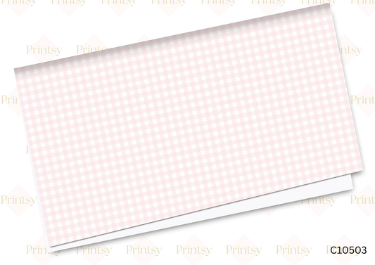 Pink Gingham Canvas