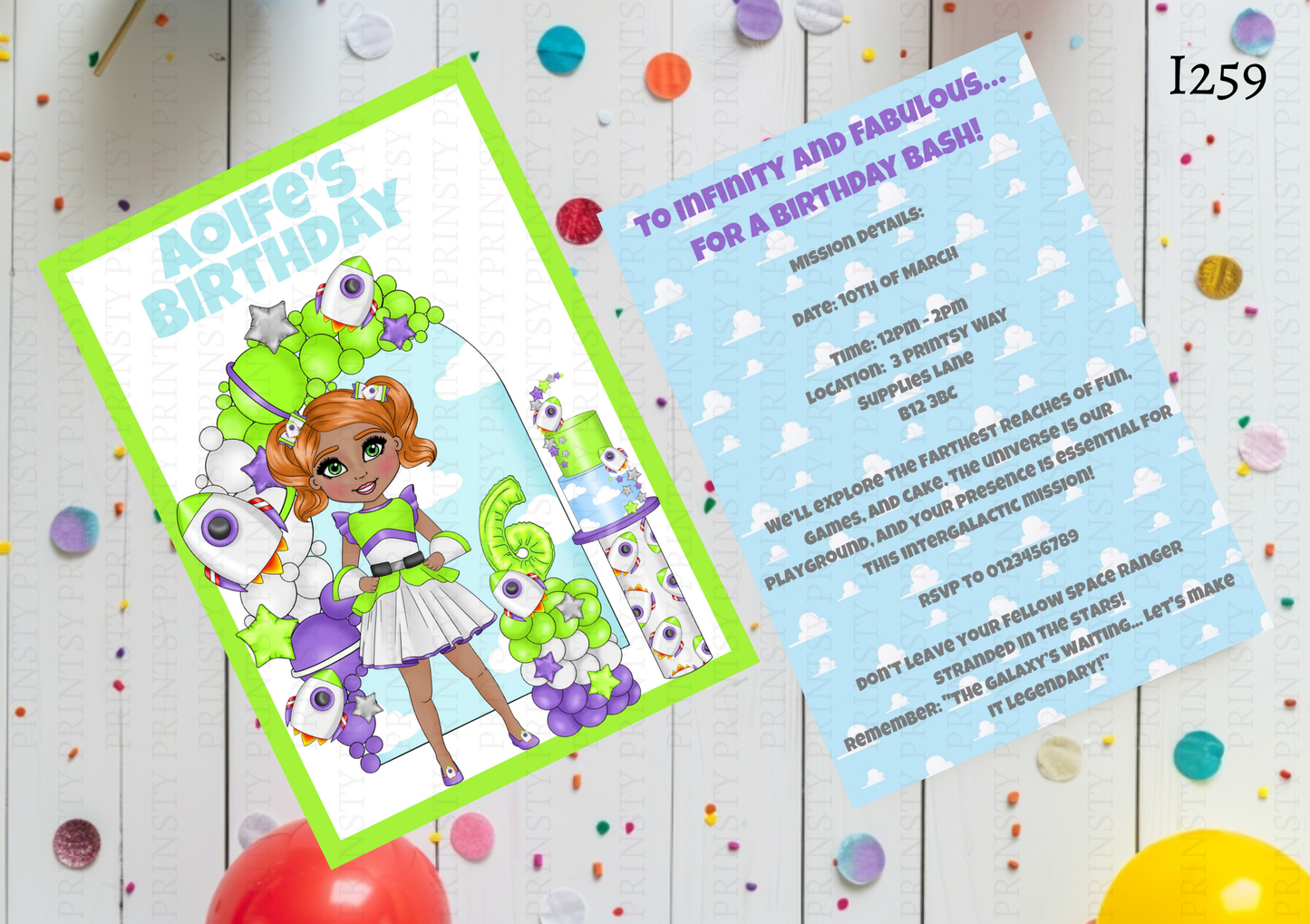 Toy Land Dolly Invite