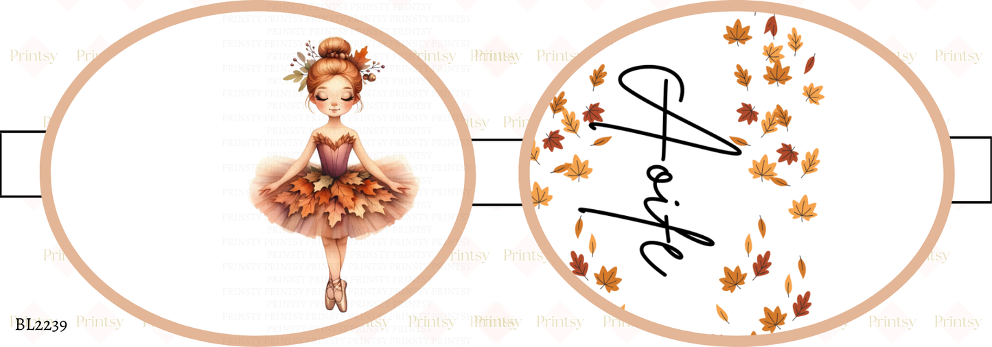 Autumn Ballerina Bow Loop