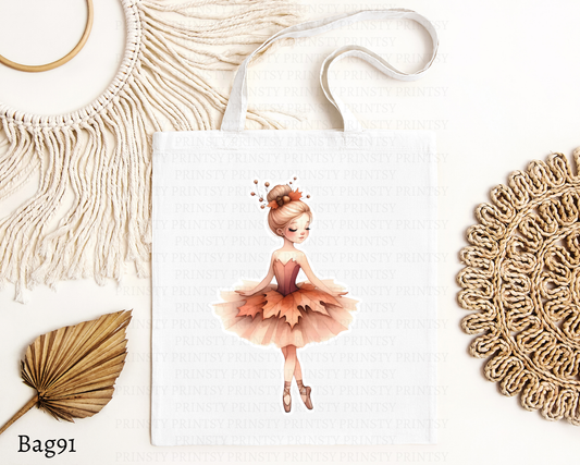 Autumn Ballerina Tote Bag