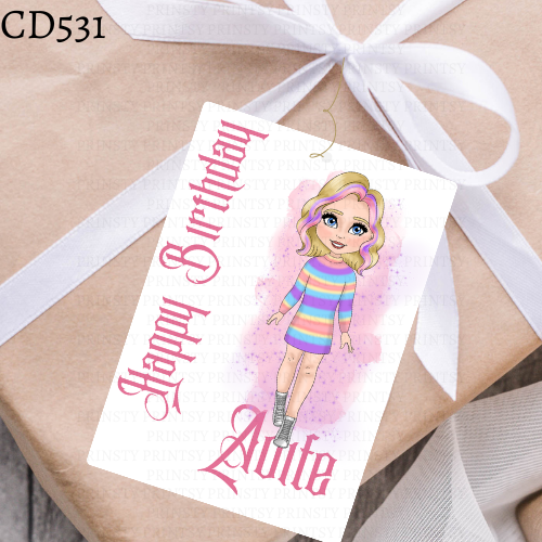 Spooky & Kooky Dolly Gift Label